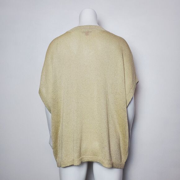 Vince Camuto Plus Size Gold Dolman Sweater - Picture 3 of 11